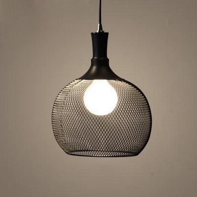 

Industrial Hanging Pendant Light with Bowl Shade in Black