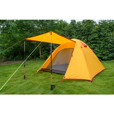 Outdoors 2-Person Camping 3-Season Backpack Waterproof Dome Tent, Orange