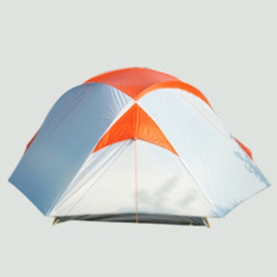 Orange Double Layer Winter Camping 4-Season 2-Person Geodesic Tent, 7'x4'