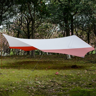 13-ft x 11-ft Easy-up Tent 5-8 Persons 3 Season Tarp Shelter in Orange, 1.7kg