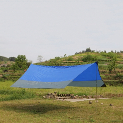 14-ft x 11-ft Easy-up Tent 5-8 Persons 3 Season Camping Tent Tarp Shelter Waterproof  Blue 3.1kg