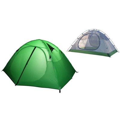 Ultralight Outdoors Water Proof 3-Person 20D Nylob Double-sided Silicone 3- Season Camping Backpacking Dome Tent