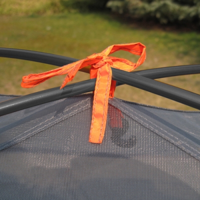 3-Season Water Resistant Backpacking 2-Person Dome Tent in Orange