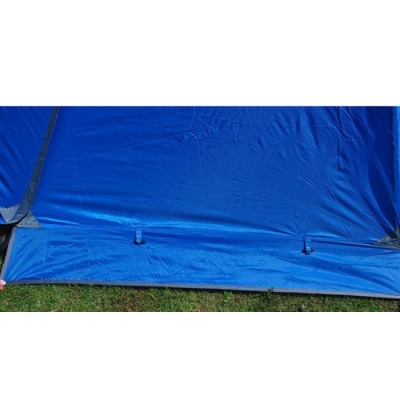 Aluminum Pole Double Layer Windproof 4-Season 3-Person Dome Tent for Winter Camping, Blue
