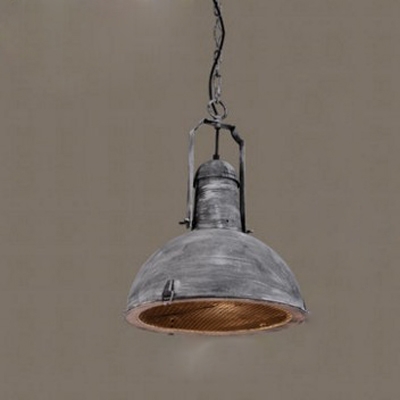 

Industrial Hanging Pendant Light Retro Iron 15" Wide in Old Bronze Shade, HL445178