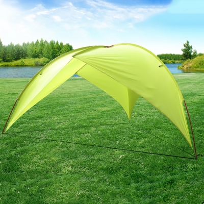 Outdoor Waterproof Triangular Design Camping Tent 2 Persons 3 Season Sunshade Shelter Green