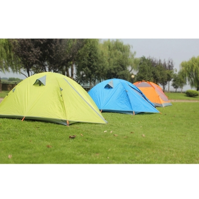 2-Person Moth-Proof Blue Backpacking 3-Season Dome Tent