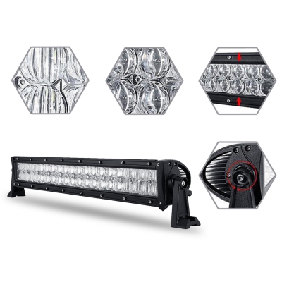 5D 22 Inch Off Road LED Light Bar CREE LED 120W 30 Degree Spot 60 Degree Flood Combo Beam Car Light For Off Road, Truck, SUV, ATV, 4WD