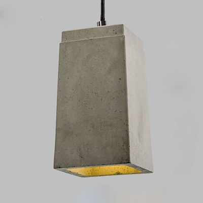 

Industrial Hanging Pendant Light Vintage Concrete Shade for Indoor Lighting