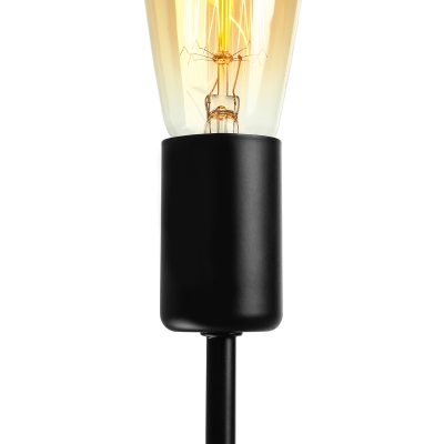 Atomic Style 12 Light LED Chandelier in Black