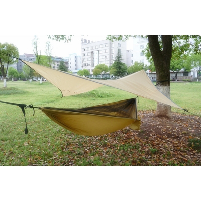 

Lightweight Camping Hammock with Rain Fly, Tree Straps, CH444533