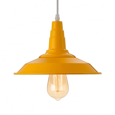 Barn Style Yellow LED Pendant Light Indoor Pendant