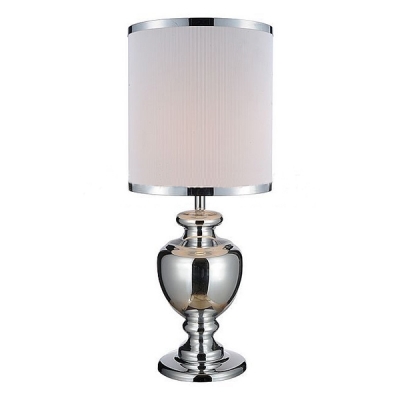 Fashion Trophy Base Table Lamp with Black/White Shade, Large