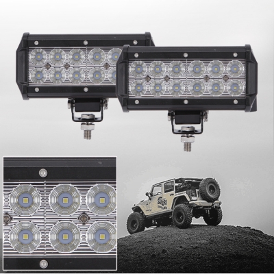 7 Inch Off Road LED Light Bar 36W 60 Degree Flood Beam Car Light For Off Road, Truck, 4WD, BOAT, JEEP, Pack of 2