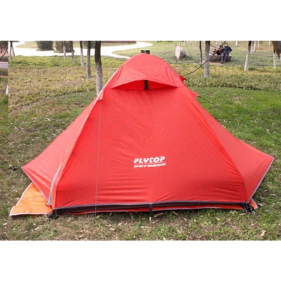 Easy Set-up 2-Person Waterproof 3-Season Dome Tent with Carry Bag, Red