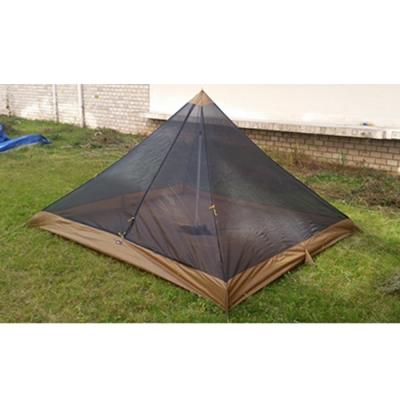 Anti-Mosquito Pyramid Net Bug Shelter 1-2 Persons 3 Season for Travel and Camping, Black