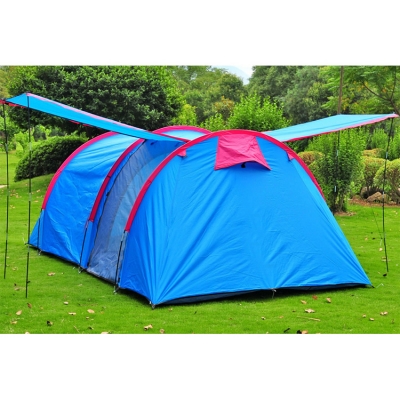 Family Camping 5-8 Person Rain Fly Easy up 3-Season Tunnel Tent, Blue