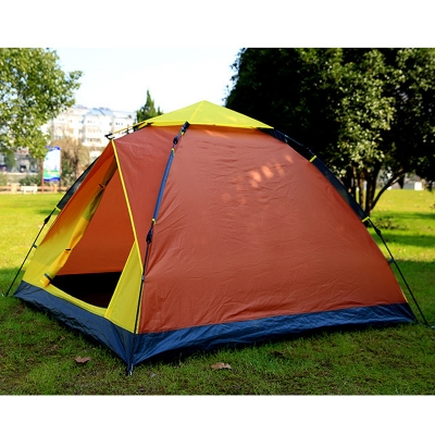 2-Person Instant Quick Pitch Camping Tent 3-Season Dome Tent with Carry Bag, Yellow