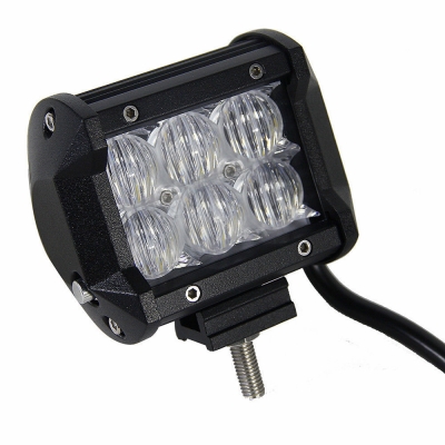 5D 4 Inch Off Road LED Light Bar CREE LED 18W 60 Degree Flood Beam Car Light For Off Road, Truck, 4WD, BOAT, JEEP, Pack of 2