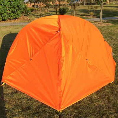 Double Layer Ultralight 2-Person Backpacking Waterproof 4-Season Dome Tent, Orange
