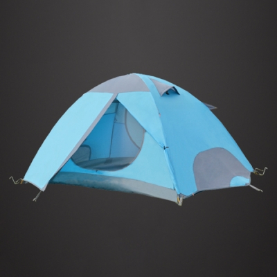 Easy Set-up 2-Person Anti-UV 3-Season Backpacking Dome Tent, Blue