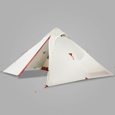 Double Layer Durable Water Resistant 4-Season 1-Person Basic Ridge Tent, White