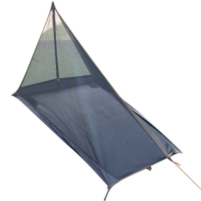 Anti-Mosquito Net Campig Bed 1-2 Persons 3 Season Pyramid Net Lightweight Black