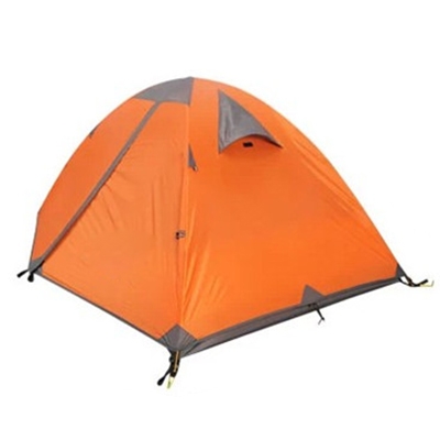 

Water-Proof Orange Backpacking 2-Person 3-Season Sundome Tent (6x6 Feet)