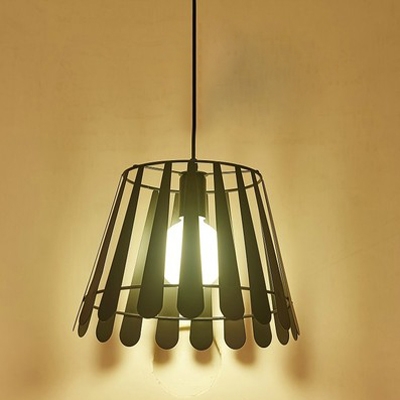 

Industrial Hanging Pendant Light Nordic Style with Stripe Wire Net Metal Shade, HL444218