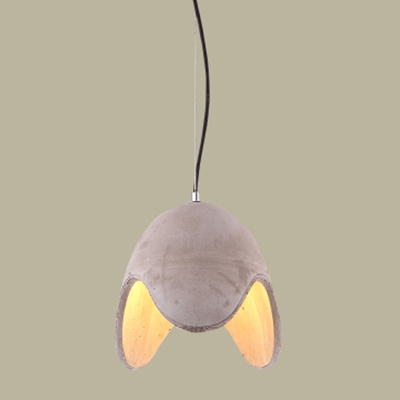 

Industrial Pendant Light Cement in Bar Decor, 8" Wide, HL449097
