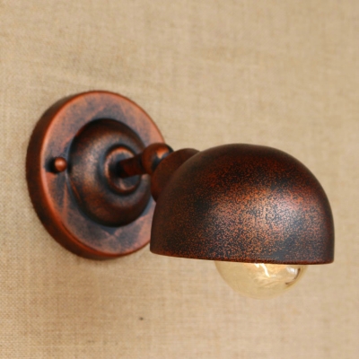 Vintage Wall Sconce Hallway in Iron Style, Rust