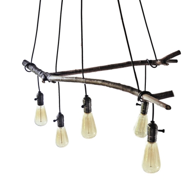 

Industrial Multi Light Pendant in Bulb Style , 5 Lights, HL445738