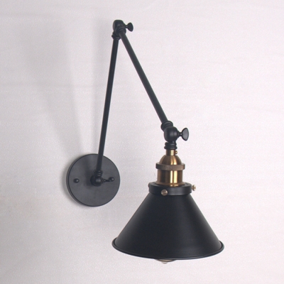 Industrial Adjustable Wall Sconce with 11