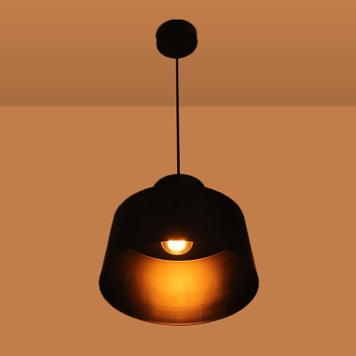 

Industrial Pendant Light Indoor with Iron Shade in Black, HL448697