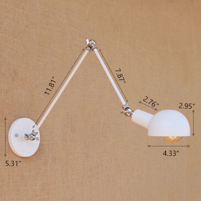 Industrial Swing Arm Wall Sconce 11
