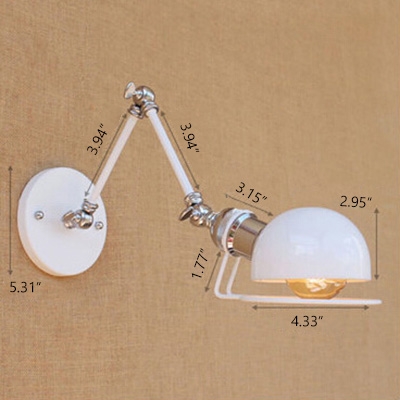 Vintage Swing Arm Wall Sconce, 4