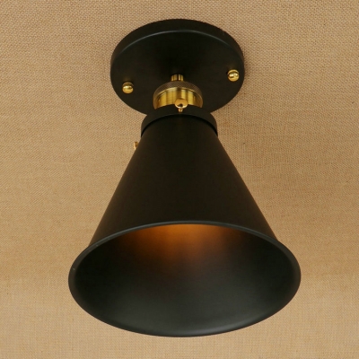 

Vintage Semi Flush Mount Light with Coolie Shade