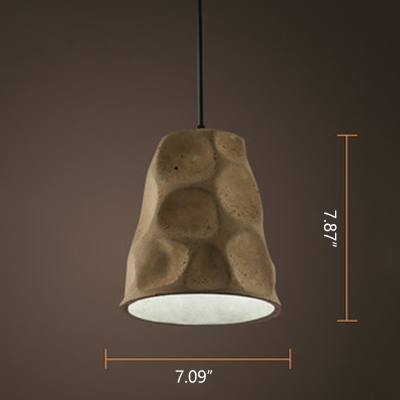 

Industrial Pendant Light Cement with Coolie Shade, HL448874