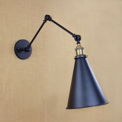 Vintage Adjustable Wall Sconce with 8