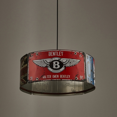 Industrial Multi Light Pendant with 3 Lights and Cylinder Shape Shade