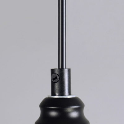 Industrial Vintage Hanging Pendant Light E27 Lighting with Vase Shade in Black