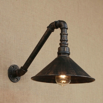 Industrial Wall Light with 10