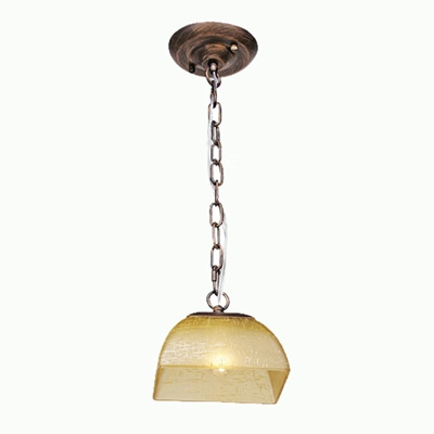 Industrial Hanging Pendant Light with 8" Wide Frosted Glass Shade in Black/Copper for Indoor Lighting