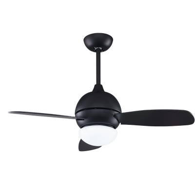 

Industrial Semi Flush Ceiling Light Fan with Metal Shade