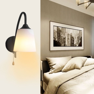 Industrial Wall Sconce in Modern Style with Drum Shape Shade