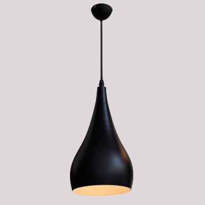 

Industrial Pendant Light in Nordic Style with 9.84''W Dome Shade, Black