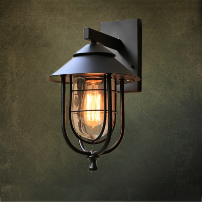 Industrial Wall Sconce In Nautical, Industrial Outdoor Wall Lights