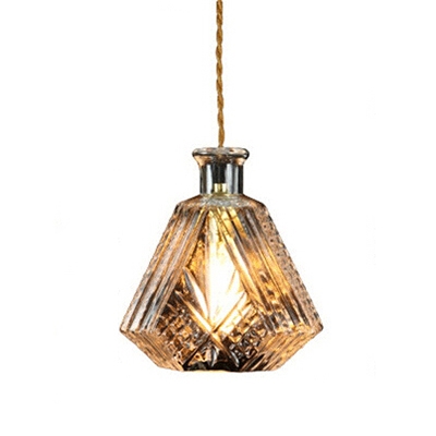 

Industrial Pendant Light with 7.09''W Diamond Shape Shade, HL454067