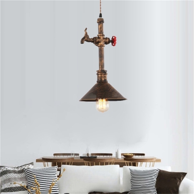 Industrial Tap Valve Pendant Light with 8.66