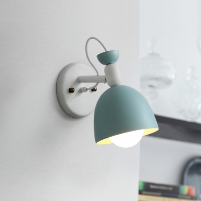 Industrial Wall Sconce with Bowl Shade in Nordical Style